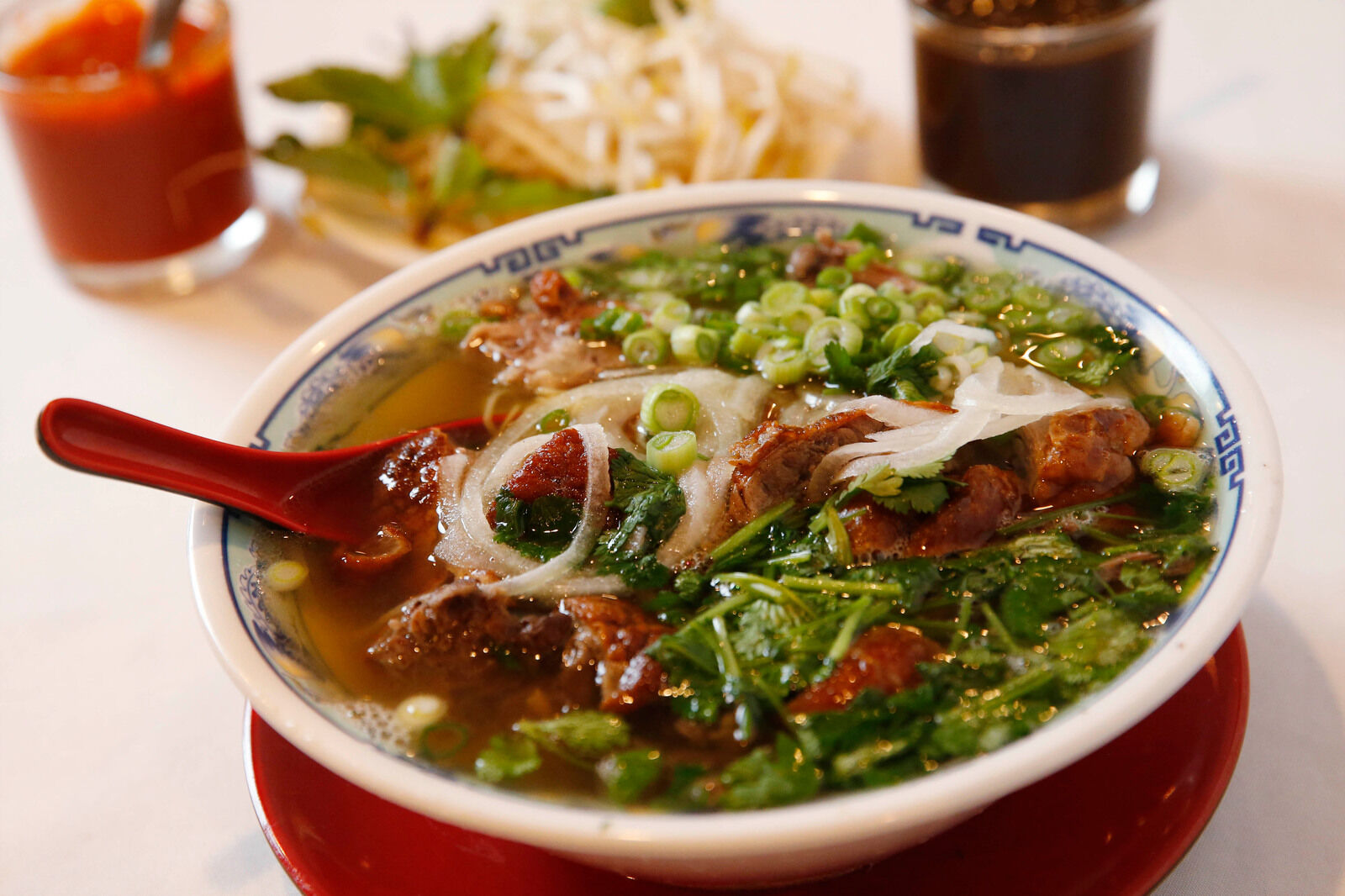Vietnamese roast duck noodle soup at Red Pepper